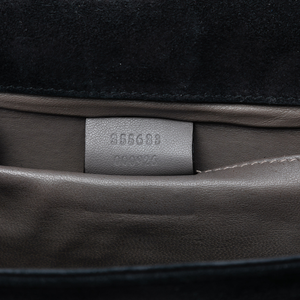 Pre-Loved Gucci Suede Crystals Broadway Clutch - Picture 5 of 7